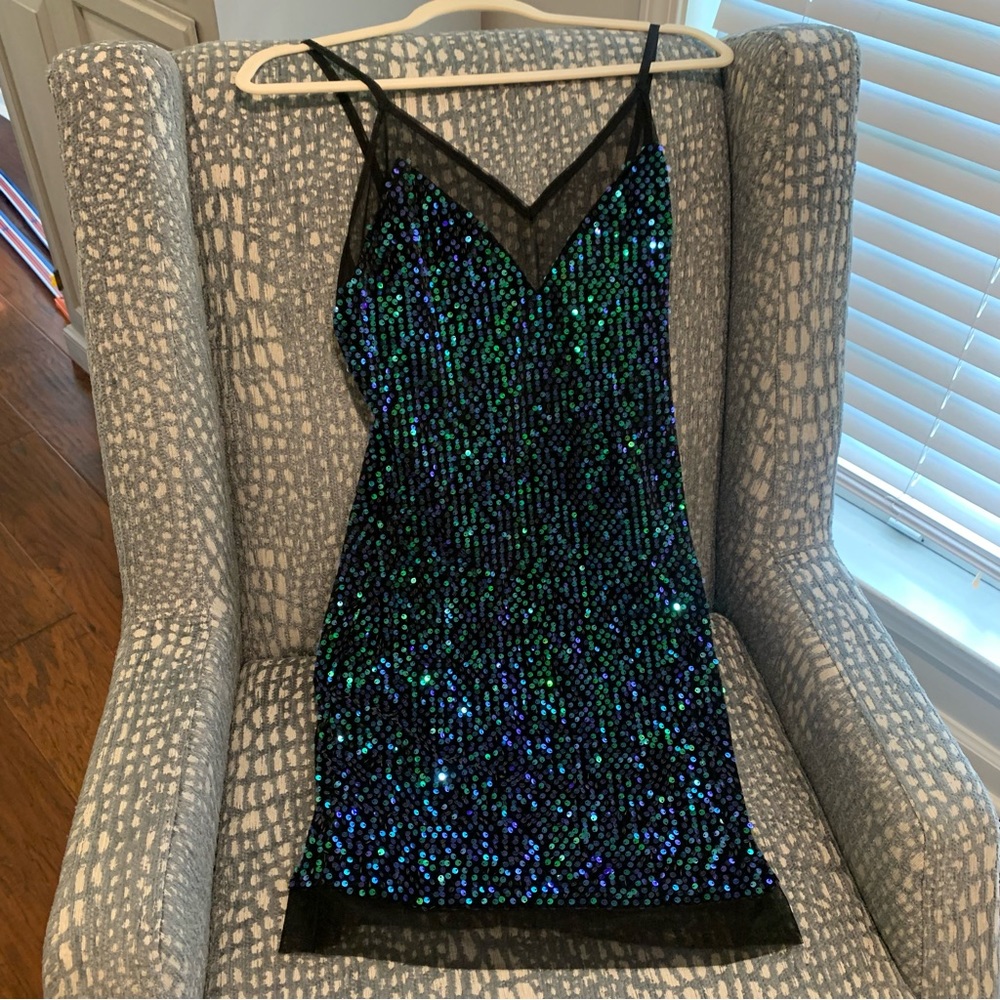sparkly slip dress